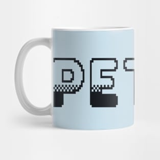 Petty Classic Video Game Graphic Black Mug